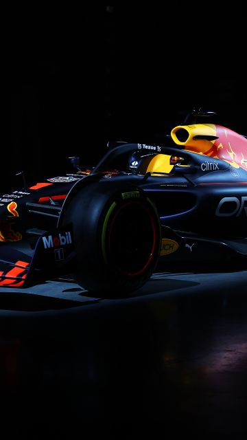 Red Bull RB18, Red Bull Racing RB18, 2022 Formula One World Championship, F1 Cars, Black background, 5K