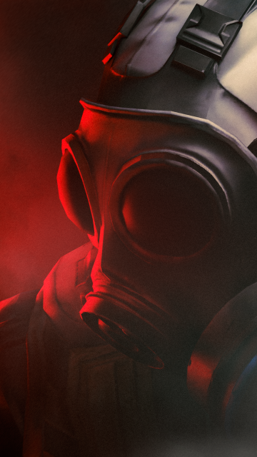 Counter-Strike: Global Offensive, CS GO, Gas mask, Dark background, 3D Render, Dark aesthetic