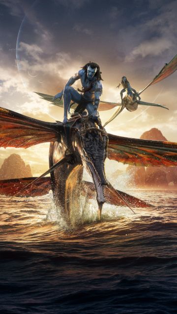 Jake Sully, Neytiri, Avatar: The Way of Water, Avatar 2, 2022 Movies, 5K
