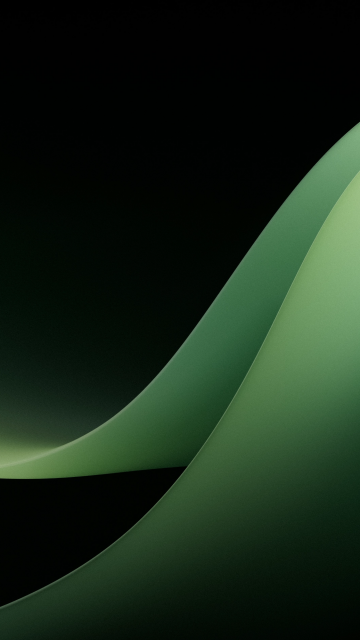 Microsoft Surface Duo 2, Green background, Gradient background, Dark theme
