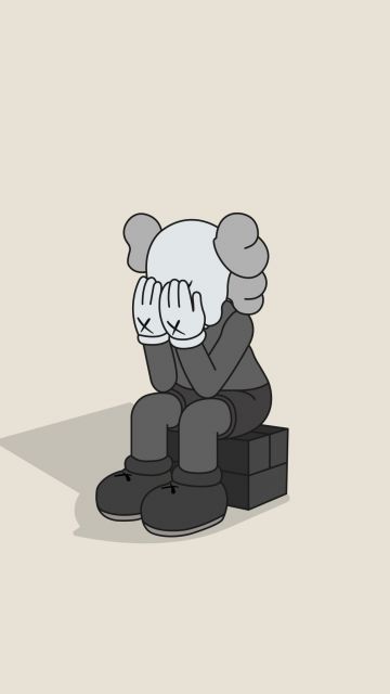 Kaws sad, Kaws alone, Sad mood, Kaws, Simple