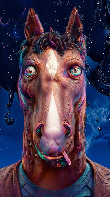 BoJack Horseman, Humanoid Horse, 3D Art