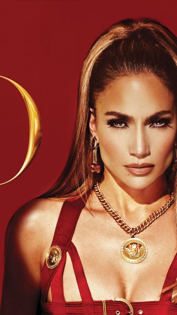 Jennifer Lopez, JLO, American singer, American actress, Red background
