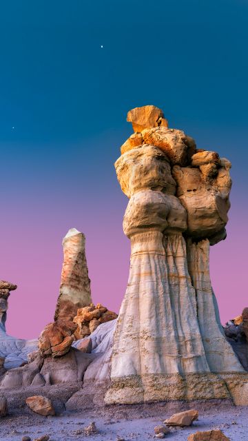 Badlands, Rocks, Landscape, New Mexico, 5K