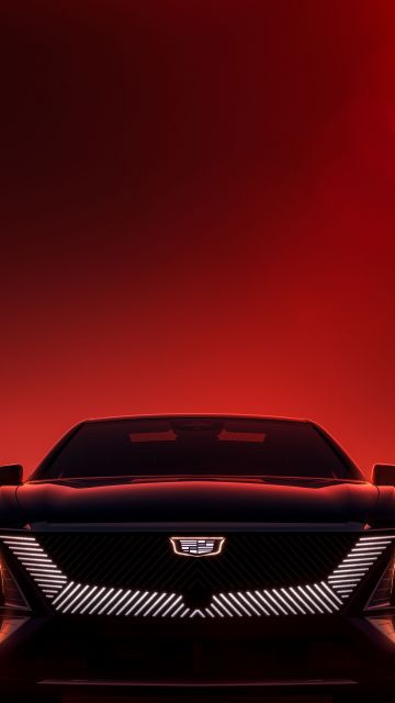 Cadillac Lyriq, Electric cars, Electric SUV, Red background