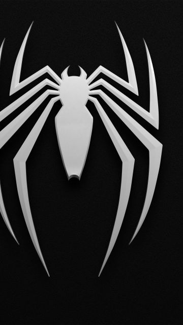 Marvel's Spider-Man 2, Logo, PlayStation 5, Dark background, Spiderman