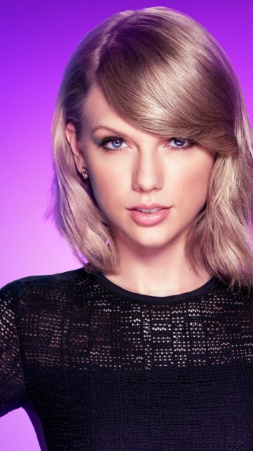 Taylor Swift, Purple background, 5K