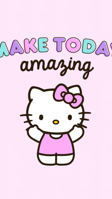 Make today Amazing, Hello Kitty background, Inspirational quotes, Sanrio
